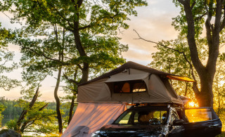 rooftop tent sunrise